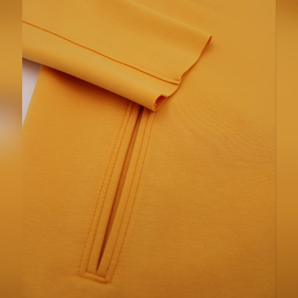 Carolina Belle Montreal Yellow Longline Duster M Snap Front - Picture 5 of 11
